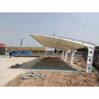 膜結(jié)構(gòu)充電樁雨棚，停車棚