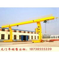 遼寧鞍山龍門吊租賃廠家10噸單梁門機(jī)料場用