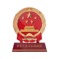 金屬國徽擺件市政單位/上市公司/國企集團領導辦公擺件批發