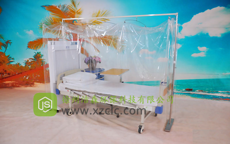 層流床罩單人無菌室移動層流消毒罩JS-B2型單直軌支架款,層流床價格優(yōu)惠